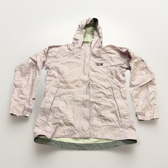 Mountain Hardwear Other - Mountain Hardware Youth Girls Conduit Silk Full Zip Hooded Raincaot Jacket M